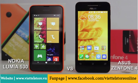 [So Sánh] Nokia Lumia 530 và Asus Zenfone 4